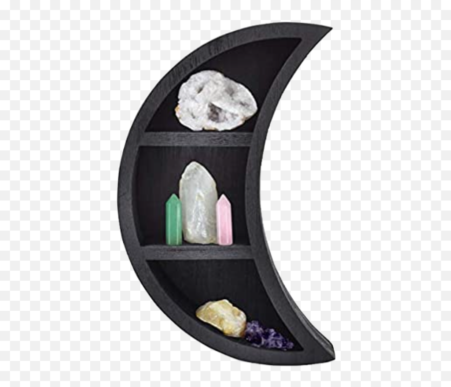 The Most Edited Pagan Picsart - Reversible Crescent Moon Shelf Wooden Crystal Shelf Moon Wall Decor Emoji,Downloadable Pagan And Yule Emojis