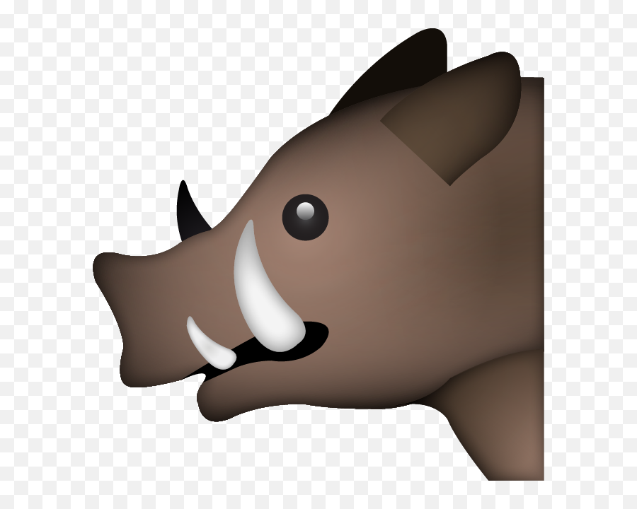 Boar Emoji - Boar Emoji Png,Brown Nose Emoji