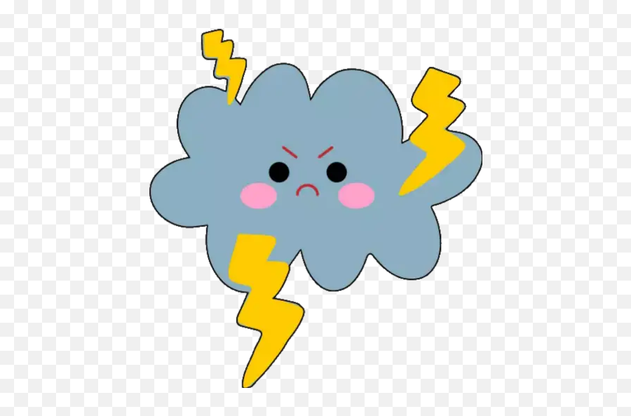 Kawaii Weather Stickers For Whatsapp - Happy Emoji,Weather Bunny Emojis