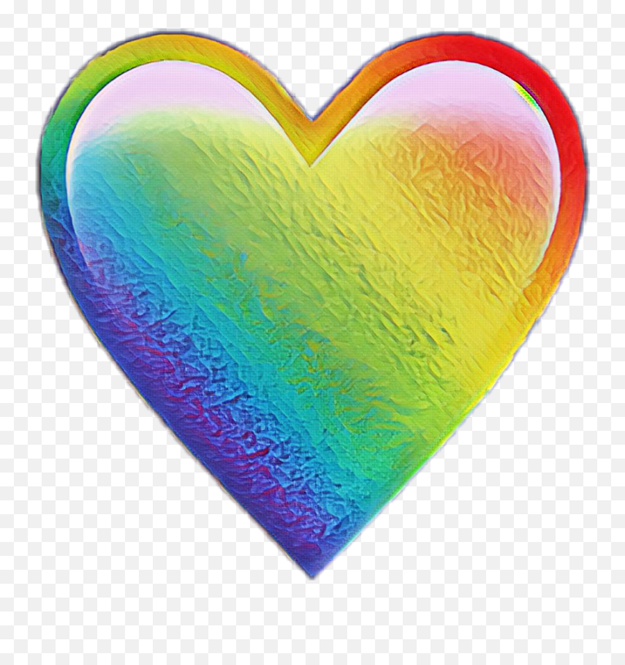 Rainbow Rainbowhearts Rainbow Sticker - Heart Emoji Different Colors,Rainbow Emoji