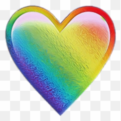 Rainbow Rainbowhearts Rainbow Sticker - Heart Emoji Different Colors,Rainbow Emoji