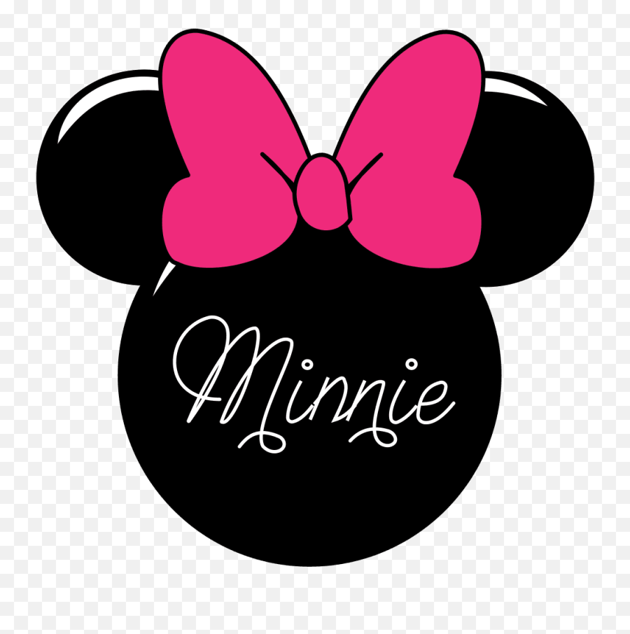 Minnie Mouse Bow Wallpapers - Silhouette Minnie Mouse Head Emoji,Mickey Mouse Birthday Emoticon