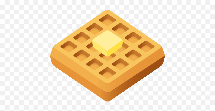 Waffle Food Sticker - Waffle Gif Transparent Background Emoji,Breakfast Waffle Emojis