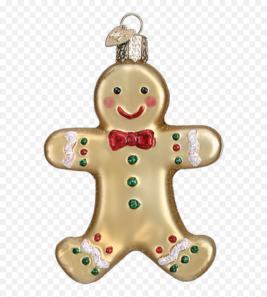 Gingerbread Man Sugar Cookie Glass Ornament 3 78 - Happy Emoji,African Male Female Best Friend Emojis