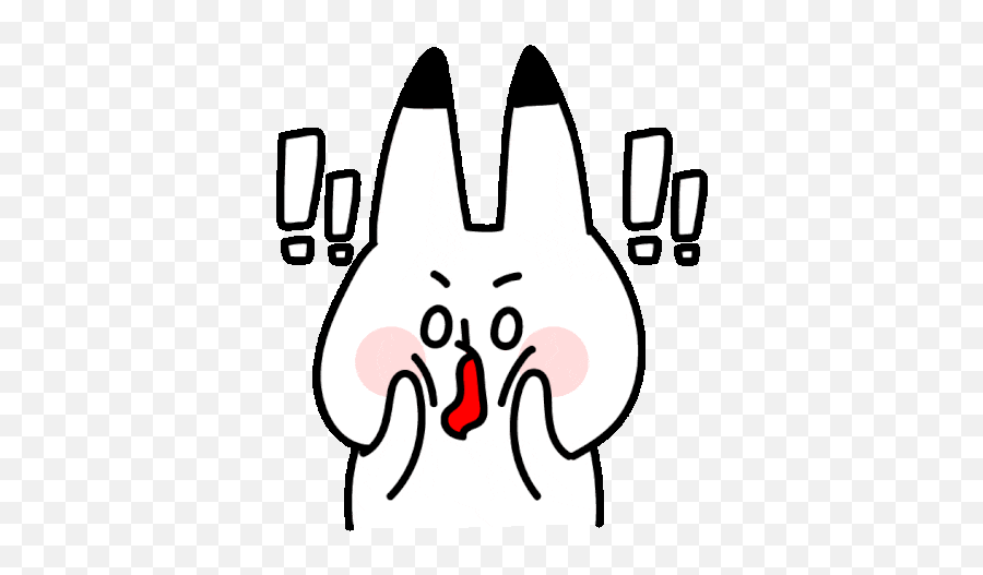 Chato Rabbit Sticker - Dot Emoji,Rabbit Emotion Art