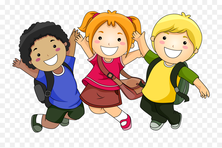 Download Students Happy Cartoon Child - Student Cartoon Png Emoji,Mouthless Face Emoticon