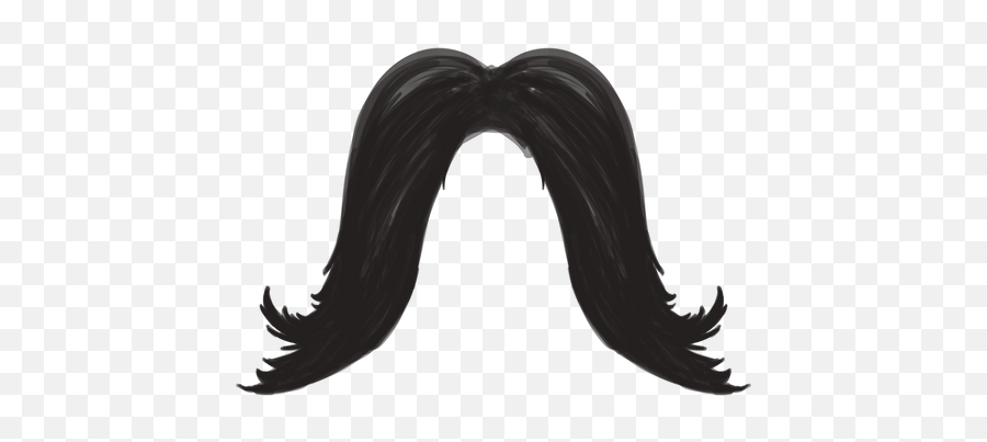 Icono De Trazo De Pincel De Bigote Largo Emoji,Fumanchu Emoticon