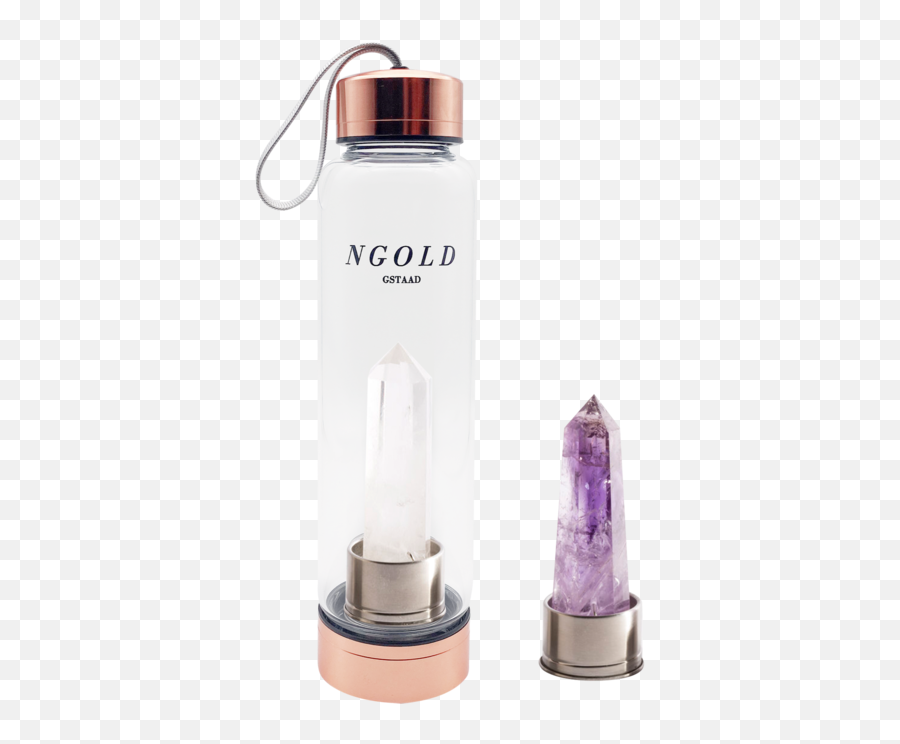 Clear Quartz Water Bottle Emoji,I Like My Water Like I Like My Emotions Water Bottle