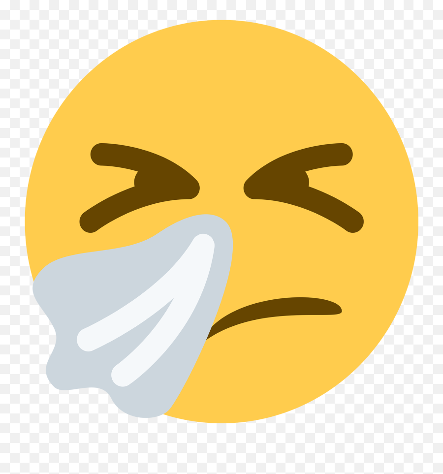 Download Hd Emoji Sick Clip Art - Sneeze Face Emoji Thoughts On School Lige,Sick Emoji Images