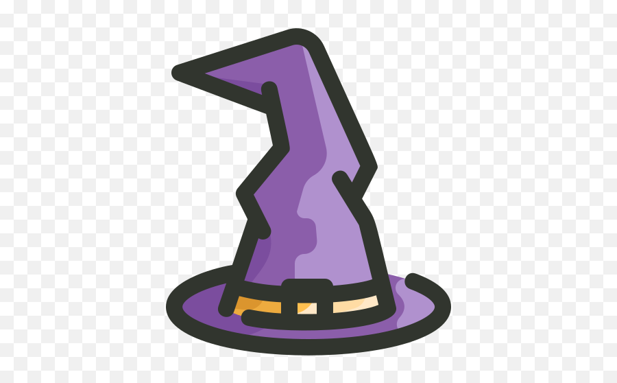 Halloween Hat Magic Witch Free Icon Of Halloween 01 Emoji,Witches Hat Emoticon Copywrite Free