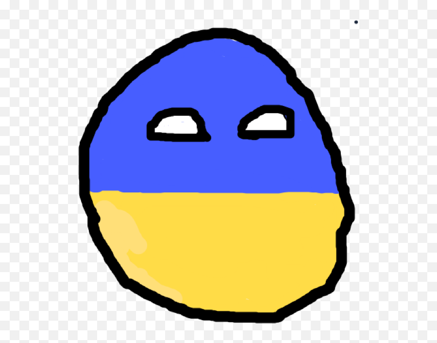 Ukraine Country Ball Layer Emoji,Countryball Emoticons