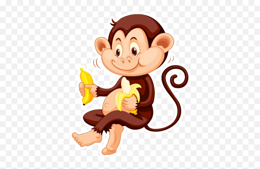 Monkey Pack 3 By Marcos Roy - Sticker Maker For Whatsapp Emoji,Monkey Emoji Apple