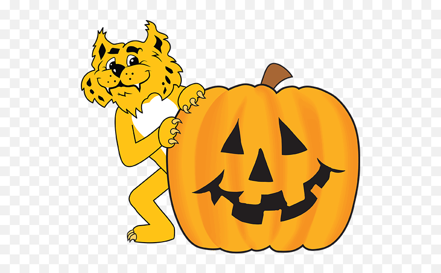 Halloween Images - Mascot Junction Cartoon Pumpkin Emoji,Wildcat Emoji