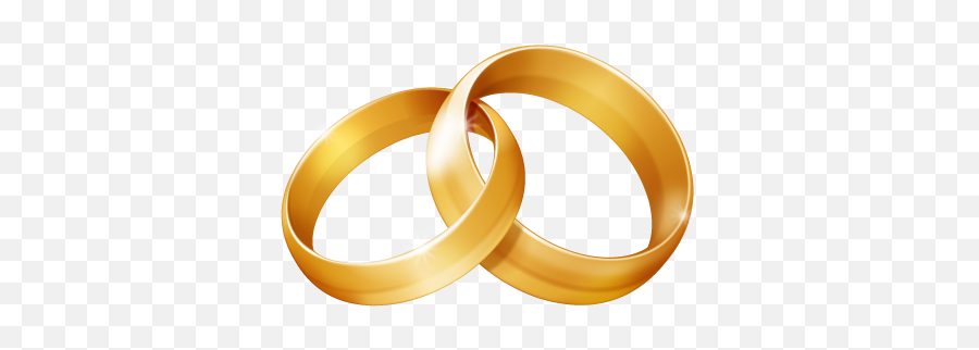 Linked Wedding Rings Clipart Free - Gold Wedding Rings Clipart Emoji,Wedding Ring Emoji