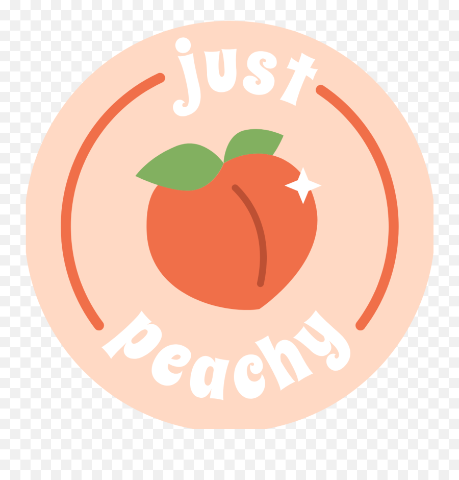 Just Peachy Cute Stickers Peach Aesthetic Just Peachy - Yacht Emoji,Peach Emoji Meme