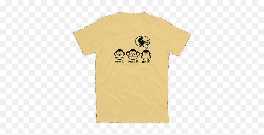 Smiley World Drei Affen Smileys Senkrecht Männer T - Shirt Short Sleeve Emoji,Emoji Affen