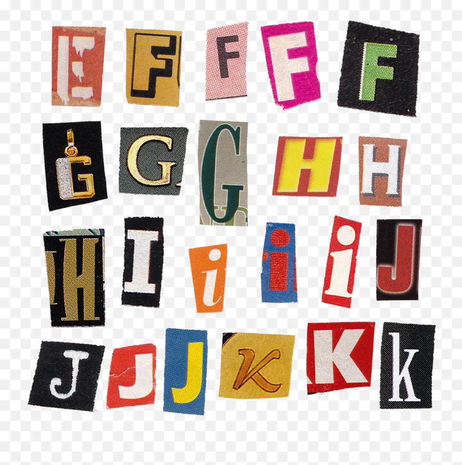E F G H I J K Aesthtetic Letter Sticker - F Magazine Letter Png Emoji,Letter F Emoji
