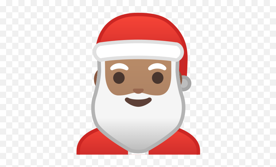 Santa Claus Emoji With Medium Skin Tone - Santa Claus,Desenhos Com Emoticons Whatsapp