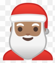 Santa Claus Emoji With Medium Skin Tone - Santa Claus,Desenhos Com Emoticons Whatsapp