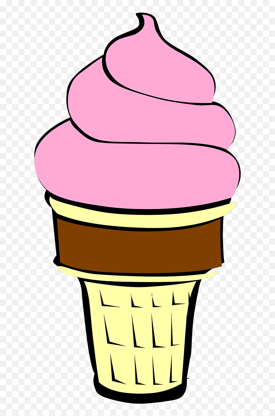 Strawberry Ice Cream Clipart - Strawberry Ice Cream Clipart Emoji,Chocolate Ice Cream Emoji