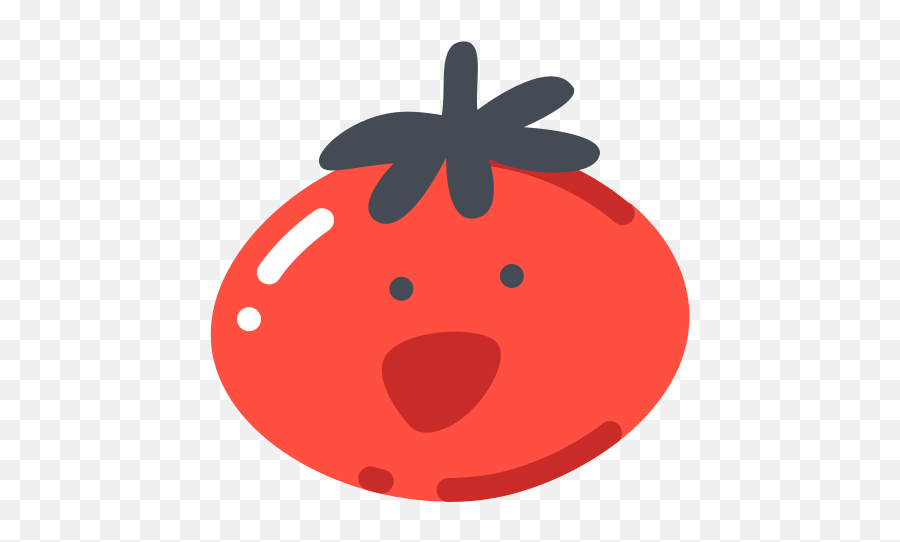 Tomato Vegetable Danger Freak Emoji - Dot,Vegetable Emoji