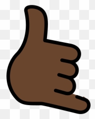Call Me Hand Emoji Clipart - Emoji Mao Me Liga,Contact Emojis