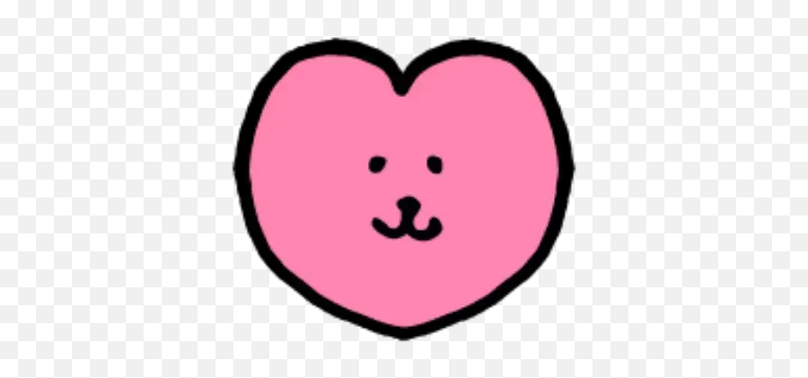 W Bear Emoji 2 Whatsapp Stickers - Stickers Cloud Girly,White Love Heart Emoji