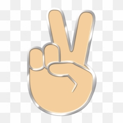 Premium Metal Emoji Pins - Sign Language,Peace Sign Emoji