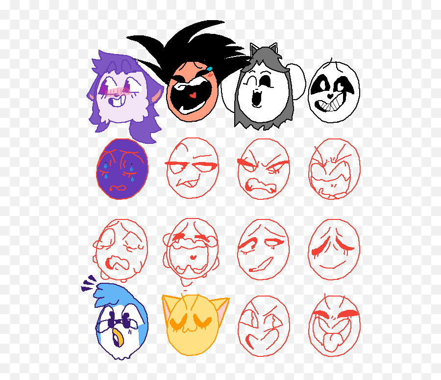 Pixilart - Oc Emotions Chart Emoji,Frisk Undertale Emoticon