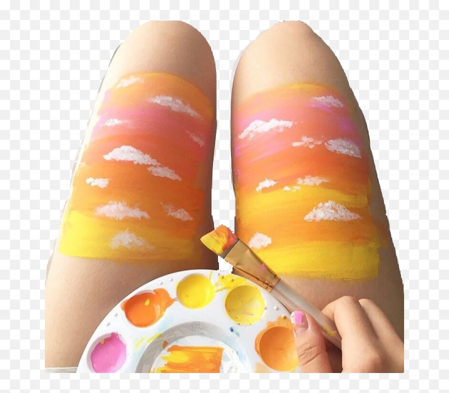 Art Artsy Arthoe Legs Sticker By - Artsy Aesthetic Cloud Painting Emoji,Emojis Of An Art Palette