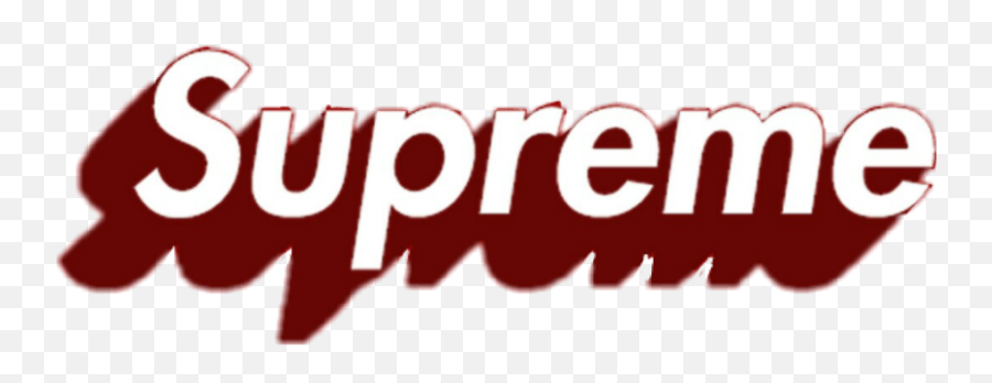 Supreme Transparent Png Png Mart - Supreme Box Emoji,Supreme Logo As An Emoji