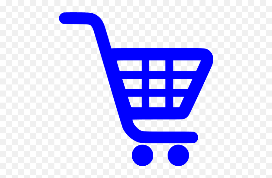 Blue Shopping Cart Icon - Free Blue Cart Icons Blue Cart Icon Png Emoji,Emoticons 40x40