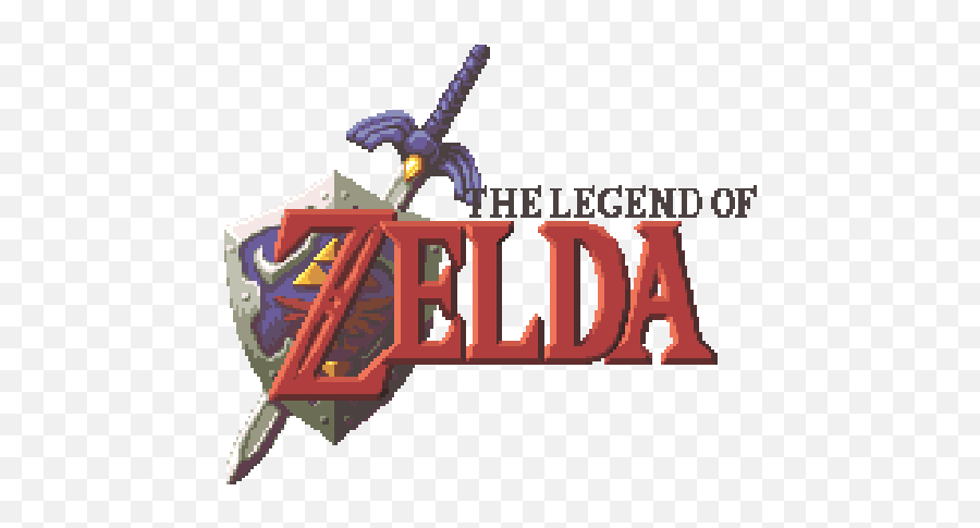 Pin - Legend Of Zelda Logo Pixel Art Emoji,Zelda Heart Emoticon