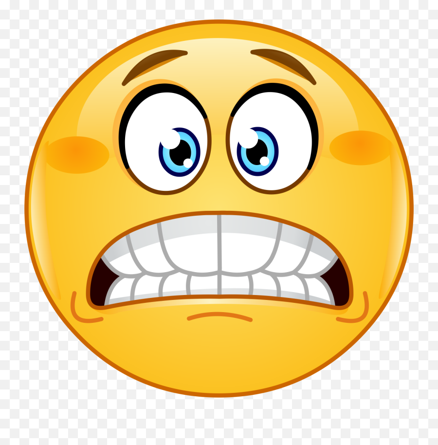 Stressed Out Emoticon - Scared Emoji,Oh No Emoji