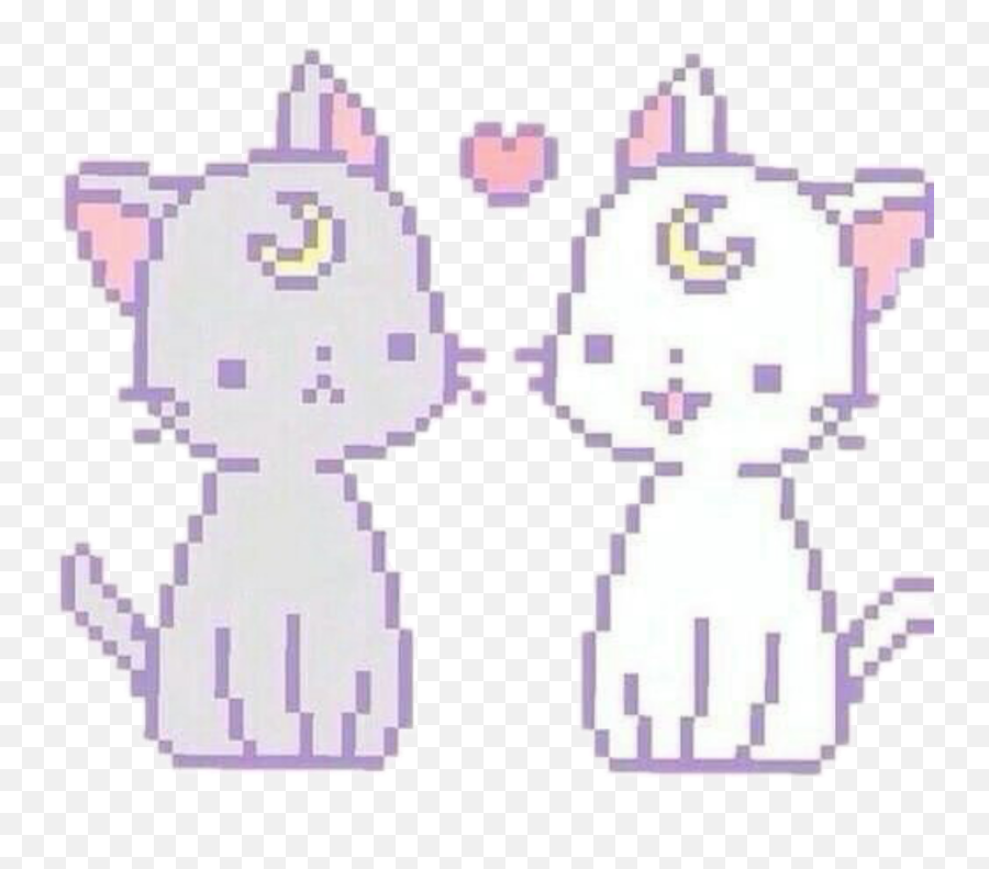 Freetoeditu003cbru003ecats Cat Pixelu003cbru003eremixit Pixel Art - Easy Chibi Pixel Art Emoji,Japan Emoticon Pixel Stars Png