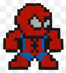 Art Hulk Miles Morales Line Pixel Red - Luke Cage Pixel Art Emoji,Pixel Art Character Emotions