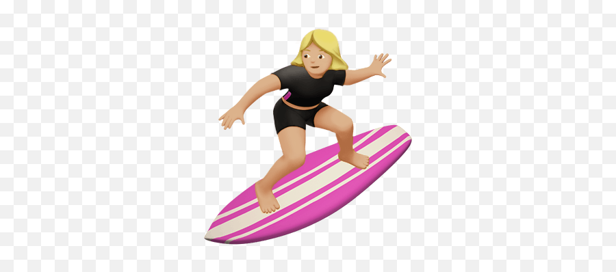 Female Surfer Emoji Transparent Png - Stickpng Surfer Emoji Transparent,Female Emojis