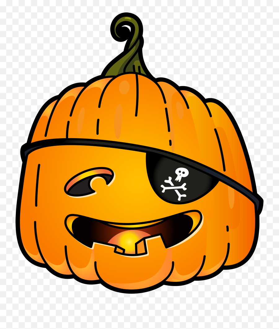 Halloween Png - Pirate Pumpkin Clipart Transparent Background Emoji,Emoticons Halloween Costume