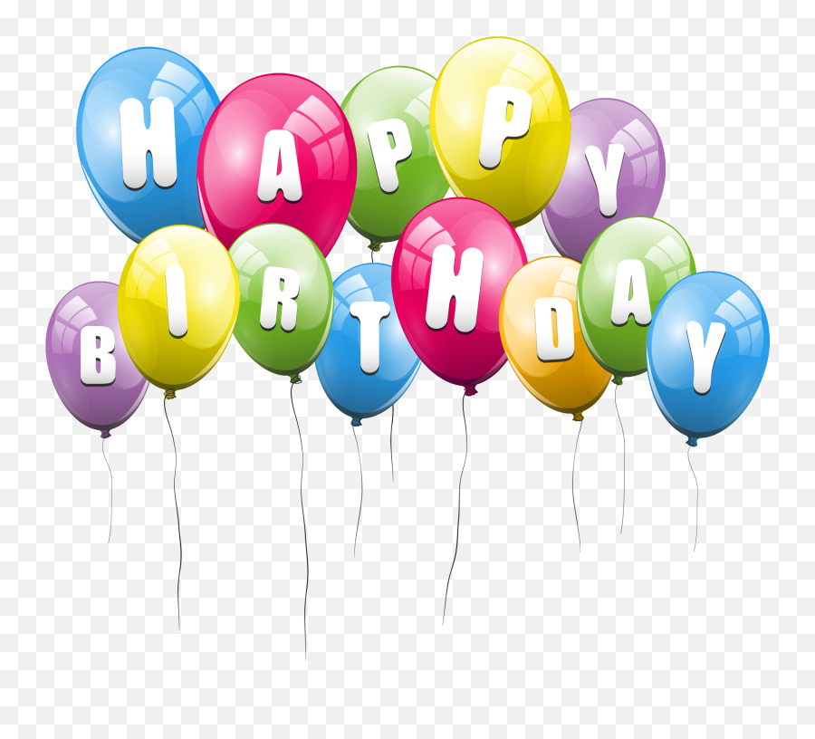Birthday Balloons Birthday Cake And - Happy Birthday Balloons Transparent Background Emoji,Birthday Balloon Emoji