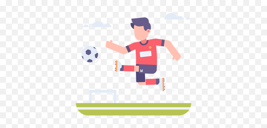 Football Illustrations Images Vectors - Personas Jugando Futbol Dibujo Emoji,Soccer Ball Vector Emotion