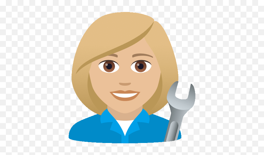 Mechanic Joypixels Sticker Emoji,Girl With Wrench Emoji