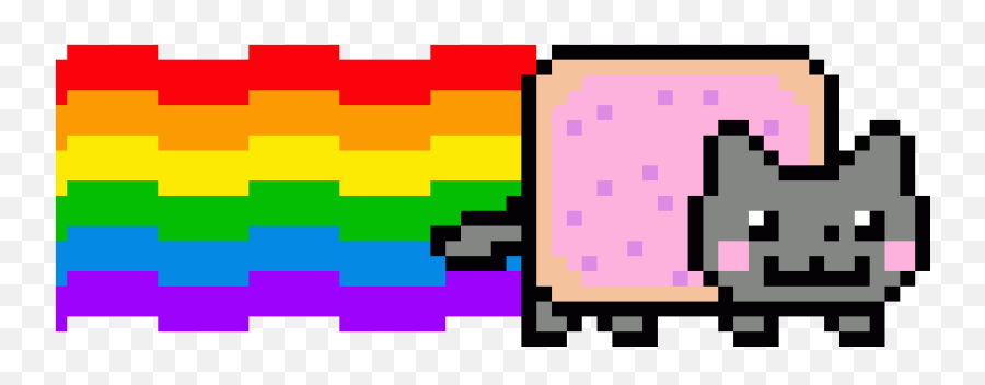 Download Hd Nyan Cat - Nyan Cat Png Gif Transparent Png Emoji,Nyan Cat Emoticon Dowload