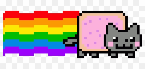 Download Hd Nyan Cat - Nyan Cat Png Gif Transparent Png Emoji,Nyan Cat Emoticon Dowload