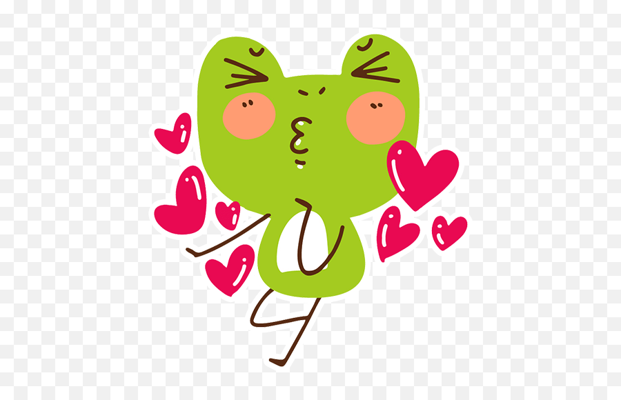 Frog By Brad Armstrong - Sticker Maker For Whatsapp Emoji,Sleepy Frog Text Emoji