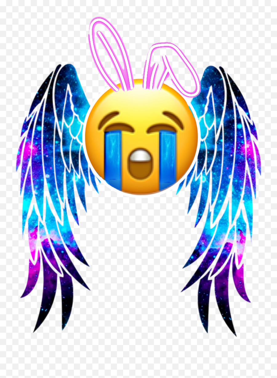 Wings Crying Bunny Rabbit Sticker By Prideu200d Emoji,Bunny Girl Emoji