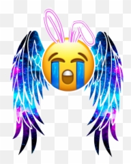 Wings Crying Bunny Rabbit Sticker By Prideu200d Emoji,Bunny Girl Emoji
