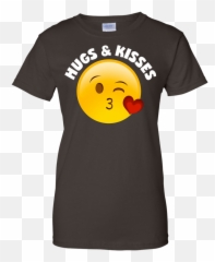 Emoji Valentineu0027s Day Shirt Hugs And Kisses Heart Kiss - Men,Heart Wink Emoji
