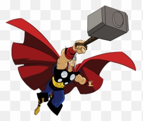 Thor Clipart Free Download Clip Art - Los Vengadores Animados Personajes Emoji,Mjolnir Emoji