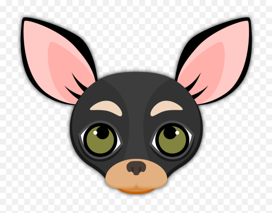 Black Tan Chihuahua Emoji Stickers For - Emoji,Sad Puppy Emoji