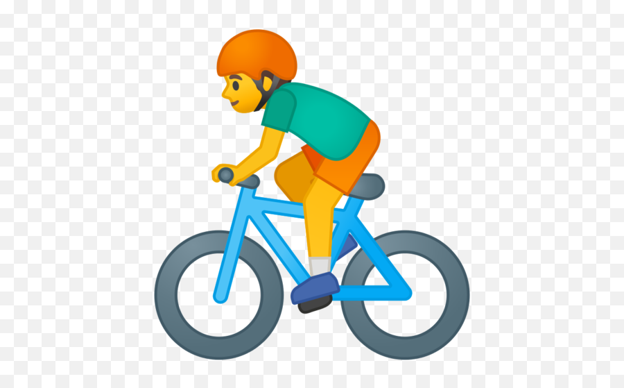 Person Biking Emoji - Riding Emoji,Bicycle Emoji